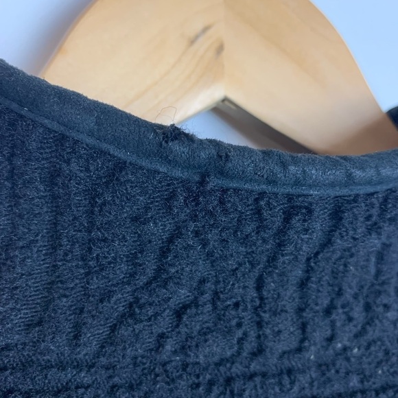 FILSON Women’s Black Wool Jacket Size Medium Cable-Knit  Full Zip Pockets - Picture 15 of 16